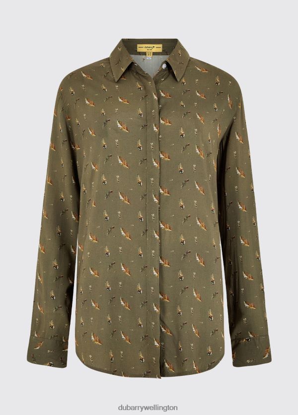 Clothing Orchard Shirt Dusky Green Dubarry Women 8P68RB775