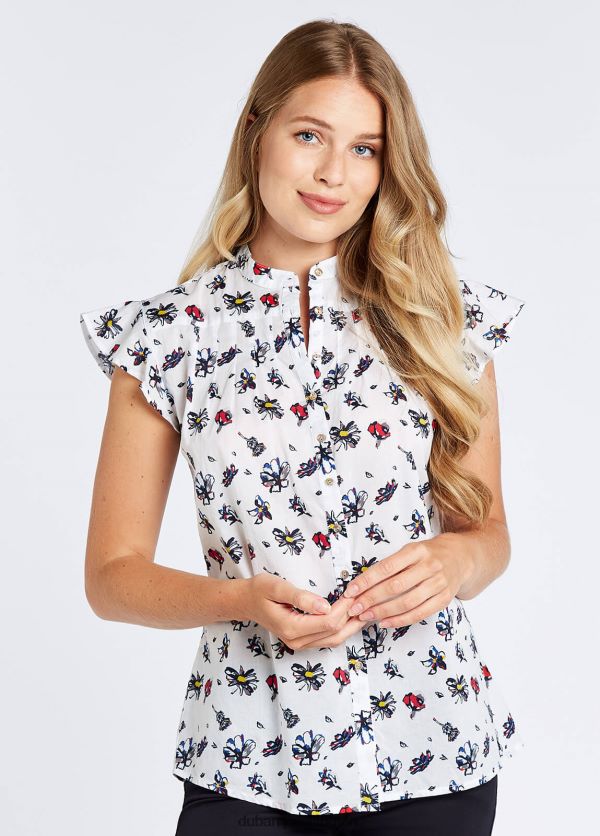 Clothing Wilder Shirt White Multi Dubarry Women 8P68RB779