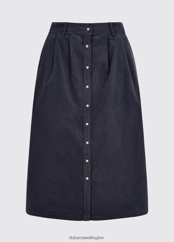 Clothing Amaryllis Pincord Boot Skirt Indigo Dubarry Women 8P68RB700