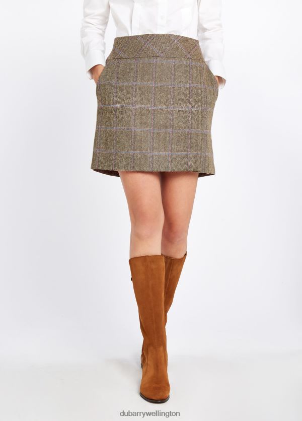 Clothing Bellflower Tweed Skirt Woodrose Dubarry Women 8P68RB504