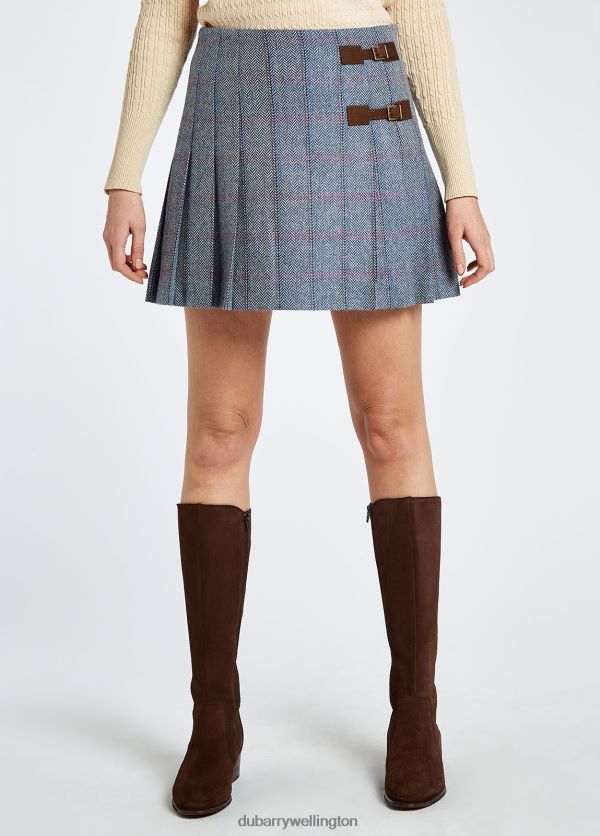 Clothing Blossom Tweed Skirt Denim Haze Dubarry Women 8P68RB271