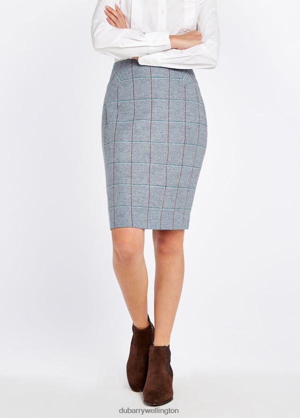 Clothing Fern Tweed Skirt Blue Heather Dubarry Women 8P68RB701