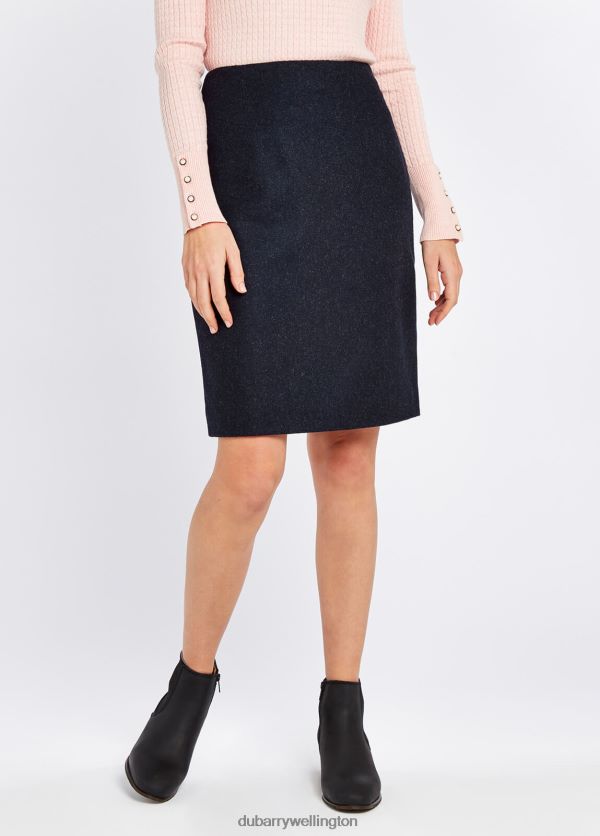 Clothing Fern Tweed Skirt Navy Dubarry Women 8P68RB517