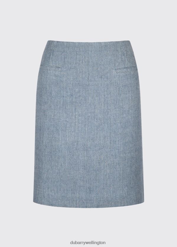 Clothing Sunflower Linen Ladies Skirt Blue Dubarry Women 8P68RB719