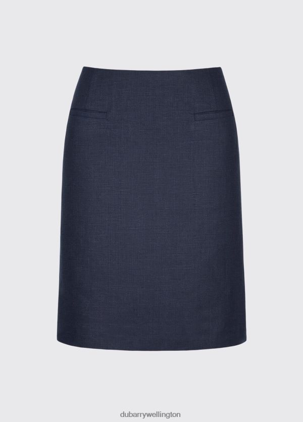 Clothing Sunflower Linen Ladies Skirt Navy Dubarry Women 8P68RB783