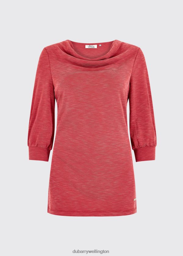 Clothing Ballymote Top Ruby Red Dubarry Women 8P68RB826