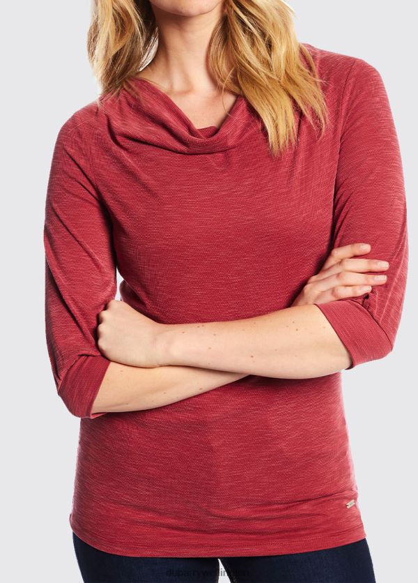 Clothing Ballymote Top Ruby Red Dubarry Women 8P68RB826