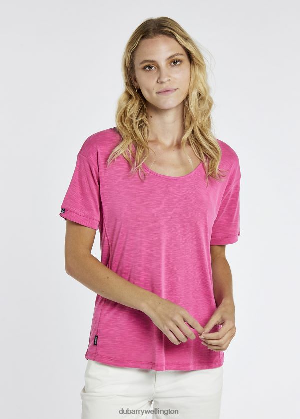 Clothing Cloyne Short Sleeved Top Cerise Dubarry Women 8P68RB154