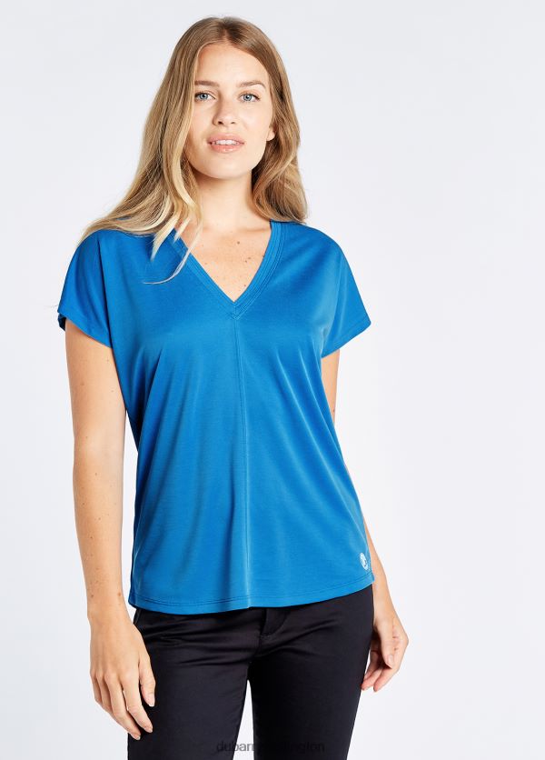 Clothing Laragh V-Neck Top Kingfisher Dubarry Women 8P68RB815