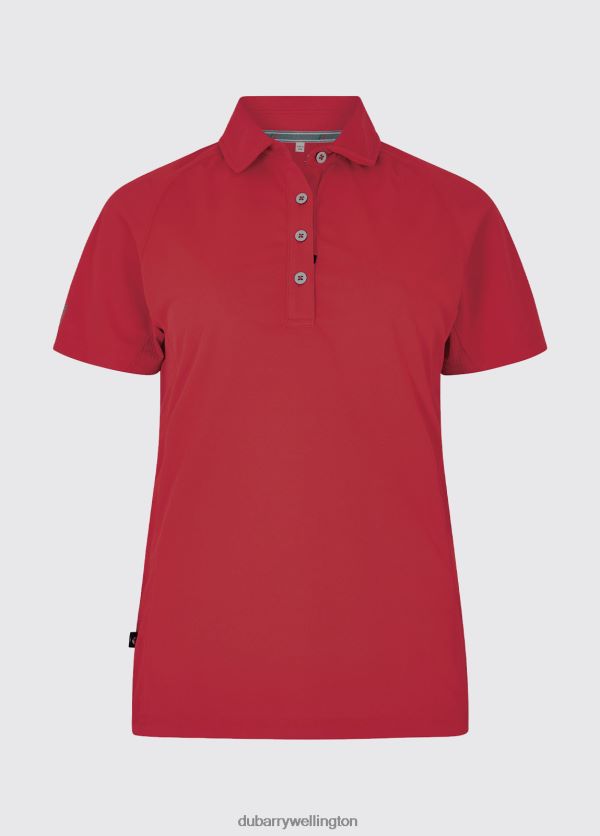 Clothing Riviera Technical Polo Red Dubarry Women 8P68RB162