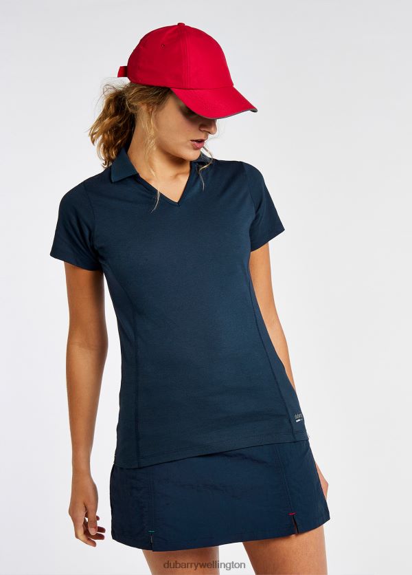 Clothing Seville V-neck Polo Navy Dubarry Women 8P68RB157
