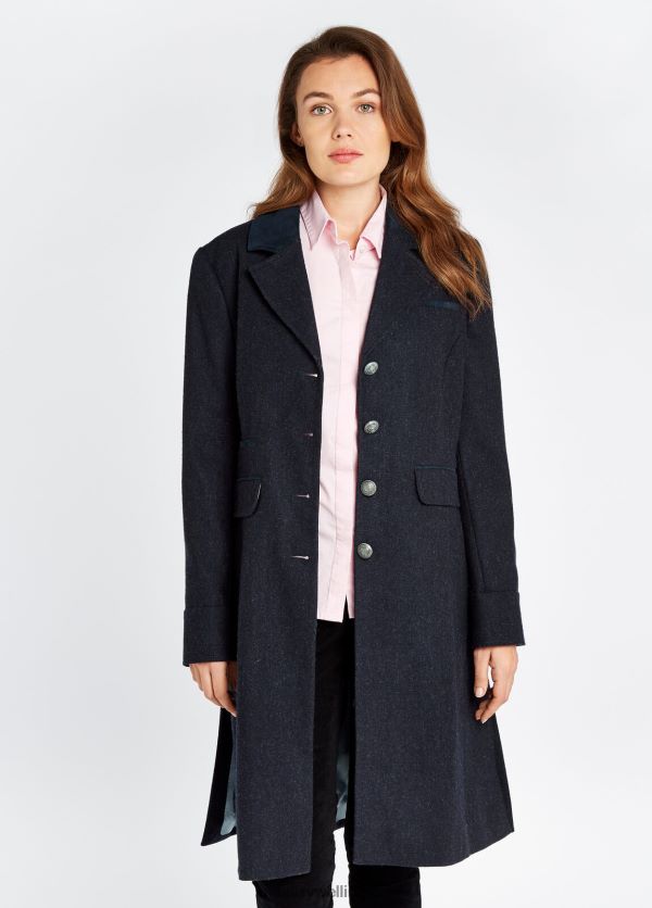 Clothing Blackthorn Tweed Jacket Navy Dubarry Women 8P68RB258