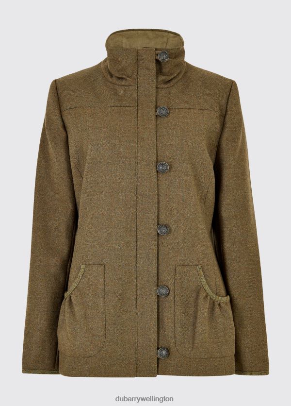 Clothing Bracken Tweed Jacket Wheat Dubarry Women 8P68RB515