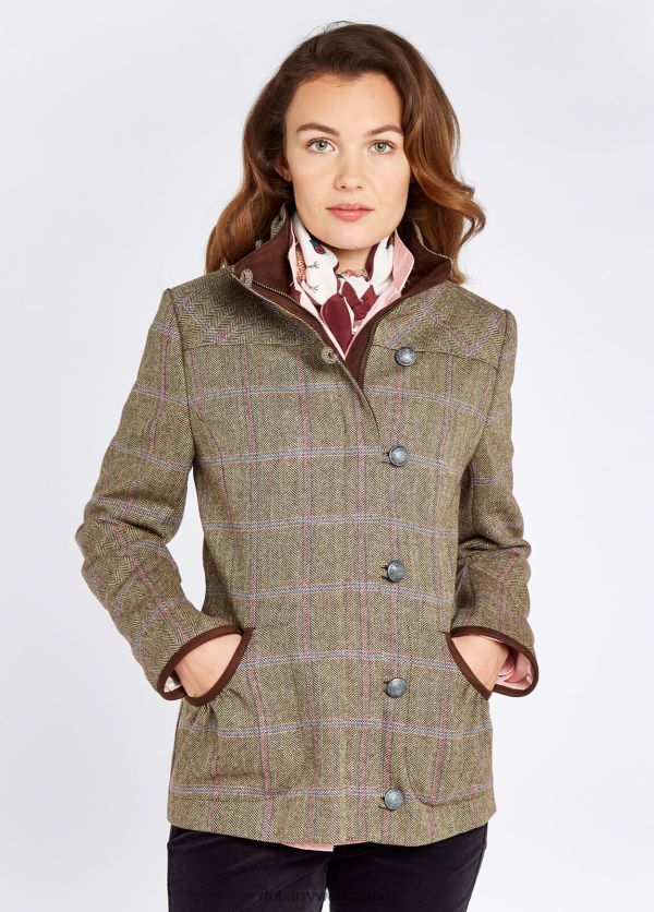 Clothing Bracken Tweed Jacket Woodrose Dubarry Women 8P68RB231