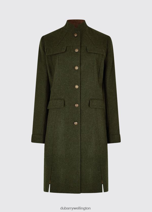 Clothing Coolepark Tweed Coat Loden Dubarry Women 8P68RB196