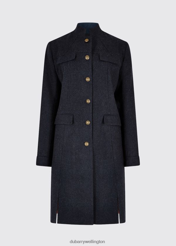 Clothing Coolepark Tweed Coat Navy Dubarry Women 8P68RB190
