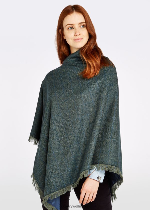 Clothing Hazelwood Tweed Poncho Mist Dubarry Women 8P68RB272