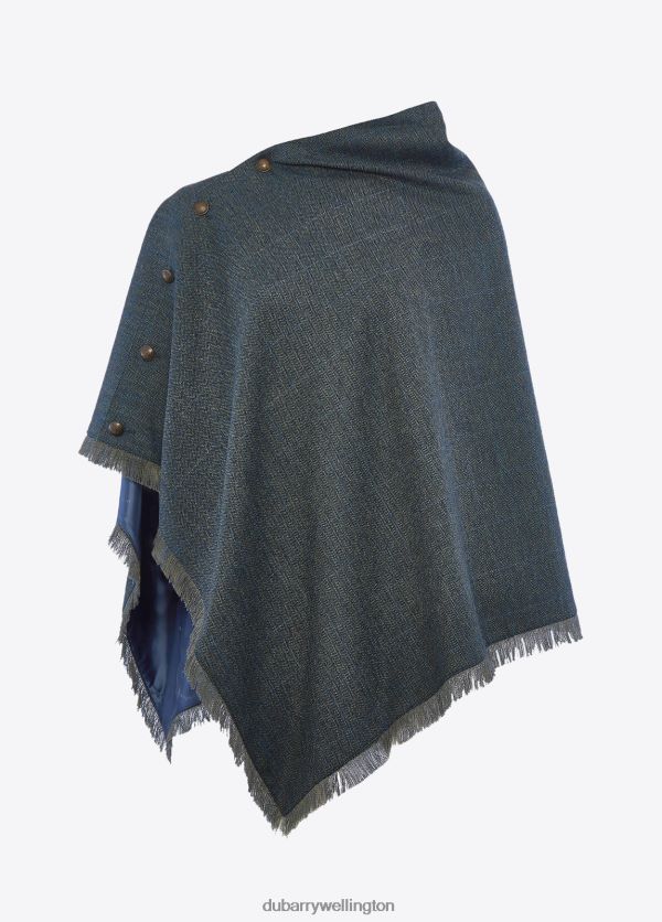 Clothing Hazelwood Tweed Poncho Mist Dubarry Women 8P68RB272