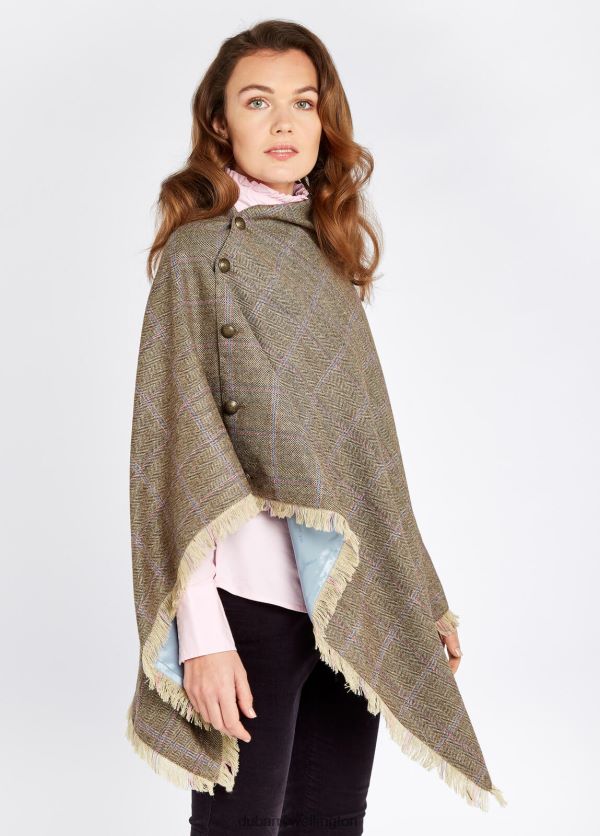 Clothing Hazelwood Tweed Poncho Woodrose Dubarry Women 8P68RB273