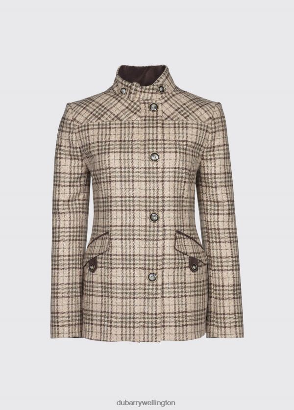 Clothing Heatherbell Tweed Jacket Pebble Dubarry Women 8P68RB688