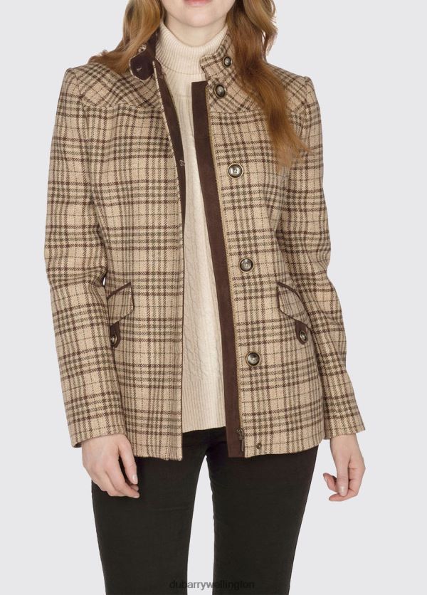 Clothing Heatherbell Tweed Jacket Pebble Dubarry Women 8P68RB688