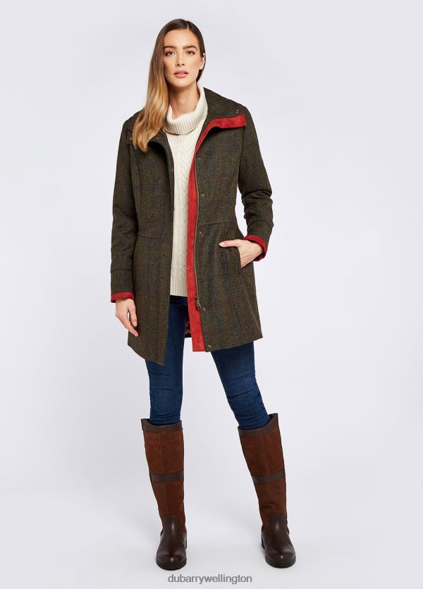 Clothing Hedgerow Tweed Coat Hemlock Dubarry Women 8P68RB202