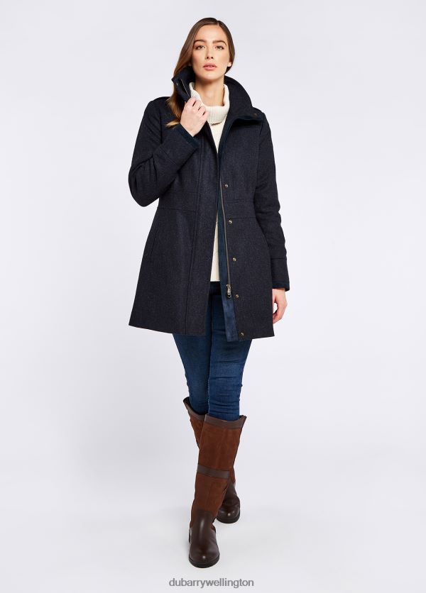 Clothing Hedgerow Tweed Coat Navy Dubarry Women 8P68RB248