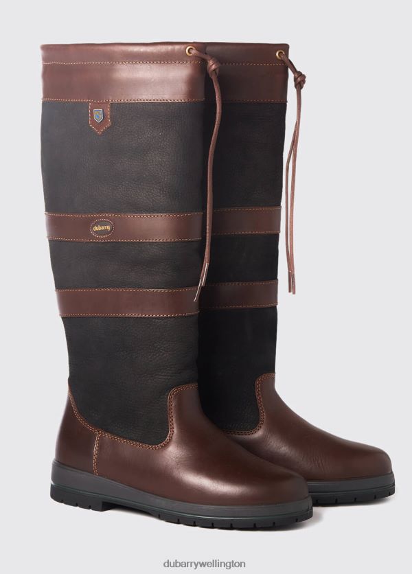Footwear Galway ExtraFit Country Boot Black/Brown Dubarry Women 8P68RB5
