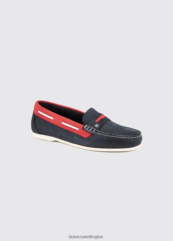Footwear Belize Deck Shoe Denim/Red Dubarry Women 8P68RB112
