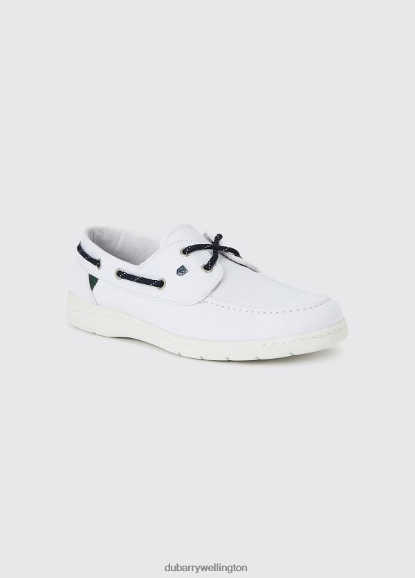Footwear Biarritz Canvas Deck Shoe White Dubarry Women 8P68RB92