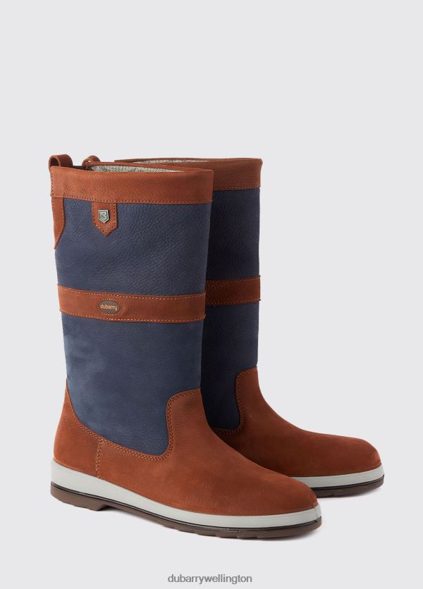 Footwear Ultima ExtraFit Sailing Boot Navy/Brown Dubarry Women 8P68RB55